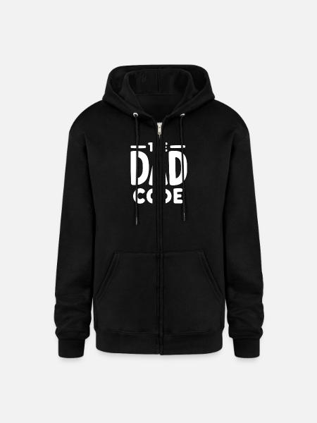 The Dad Code - Champion Unisex Full Zip Hoodie - black