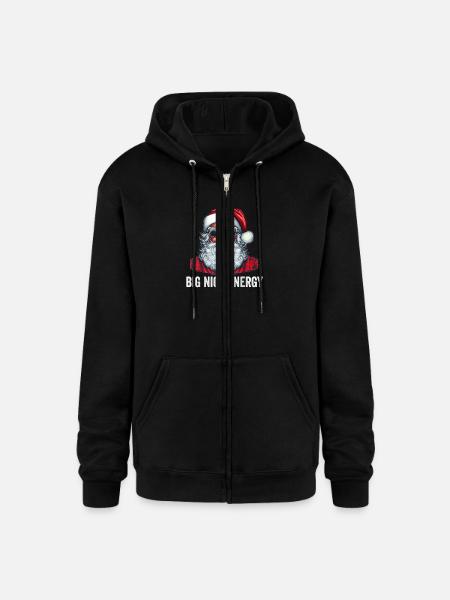 Big Nick Energy Santa - Champion Unisex Full Zip Hoodie - black