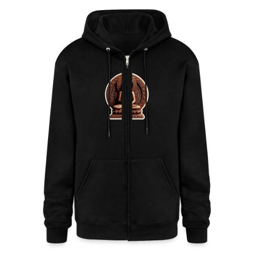 Buddha Statue in meditation and Hand Mudra - Champion Unisex Full Zip Hoodie