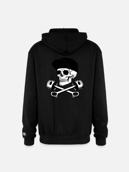 Skull & Pistons - Champion Unisex Full Zip Hoodie - black