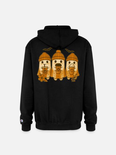 ghosts ghost - Champion Unisex Full Zip Hoodie - black