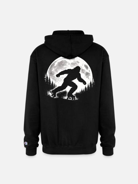 Bigfoot Roller Skater - Champion Unisex Full Zip Hoodie - black