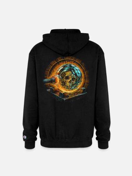 Glass Blowing - Champion Unisex Full Zip Hoodie - black