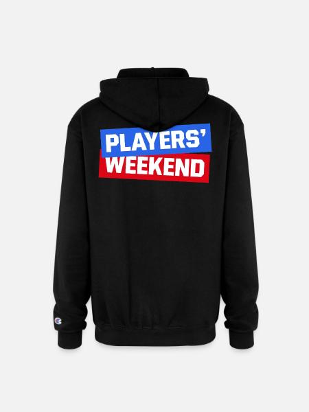 Players Weekend - Champion Unisex Full Zip Hoodie - black