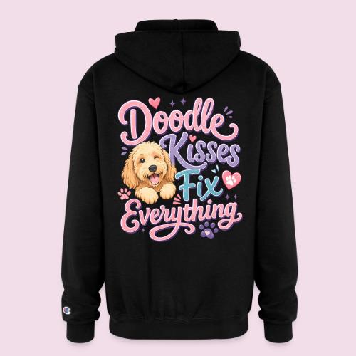 Doodle Kisses Fix Everything Dog Lover Gift - Champion Unisex Full Zip Hoodie
