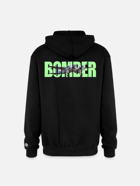 Bomber DH.98 Mosquito - Champion Unisex Full Zip Hoodie - black