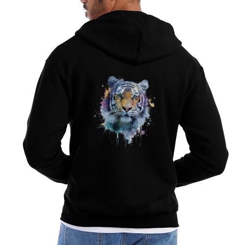 Splash-Art Tiger Face - Champion Unisex Full Zip Hoodie