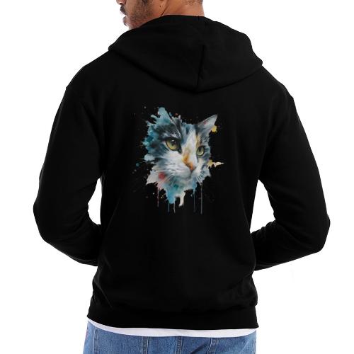 Watercolor cat face - Champion Unisex Full Zip Hoodie