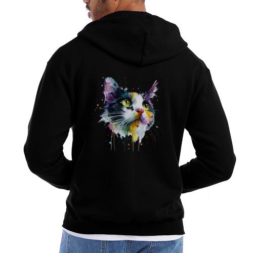 Cat: Painted Purr Expression - Champion Unisex Full Zip Hoodie