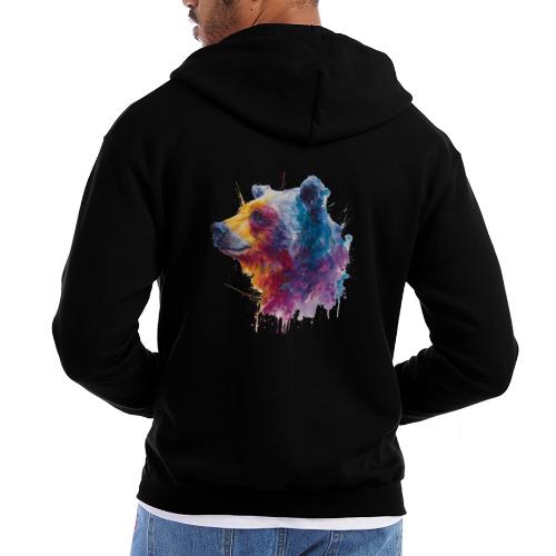 Watercolor Bear Portrait - Champion Unisex Full Zip Hoodie