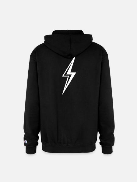 Lightning Bolt - Champion Unisex Full Zip Hoodie - black