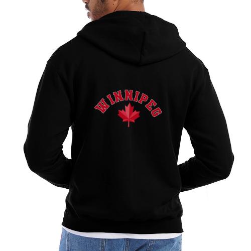 Winnipeg with maple leaf - Champion Unisex Full Zip Hoodie