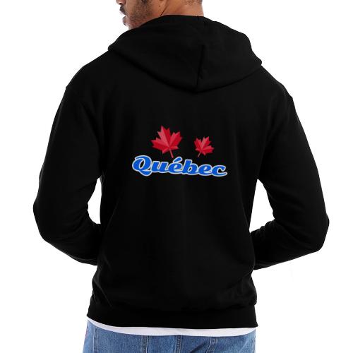 Québec with two red maple leaves - Champion Unisex Full Zip Hoodie