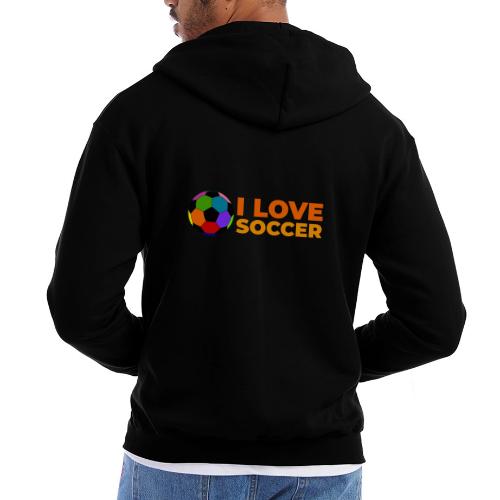 I Love Soccer - Champion Unisex Full Zip Hoodie