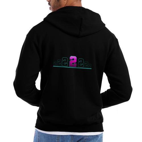 Number 2 in Magenta: Varsity Font - Champion Unisex Full Zip Hoodie