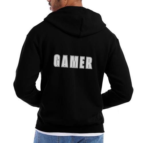Gamer Collegiate White Text Design - Champion Unisex Full Zip Hoodie