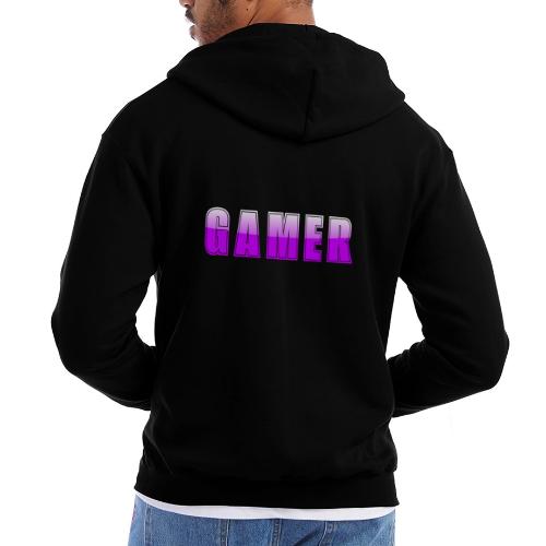Gamer Purple Glossy Collegiate Design - Champion Unisex Full Zip Hoodie