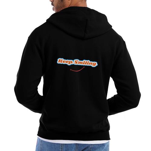 Keep Smiling Positive Vibes Graphic - Champion Unisex Full Zip Hoodie