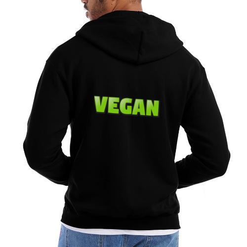 Vegan Bold Green Typography Design - Champion Unisex Full Zip Hoodie