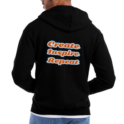 Create, Inspire, Repeat — Artist Life Script - Champion Unisex Full Zip Hoodie