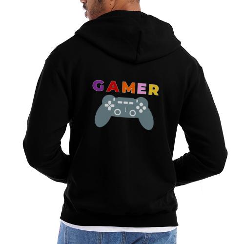 Colorful Gamer Controller Graphic - Champion Unisex Full Zip Hoodie