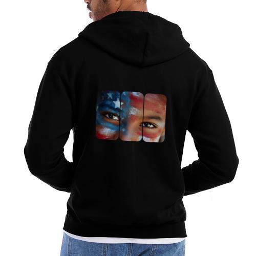 USA: Eyes of the Flag - Champion Unisex Full Zip Hoodie