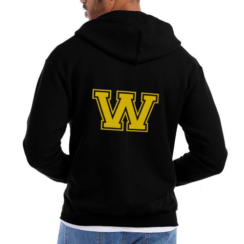 Letter W – Capital Athletic Alphabet Monogram - Champion Unisex Full Zip Hoodie
