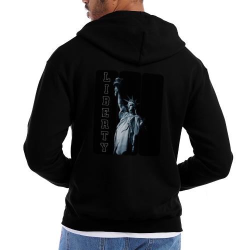 USA: Vertical Liberty - Champion Unisex Full Zip Hoodie