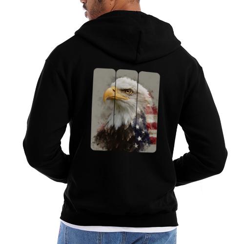 USA: Eagle of the Free - Champion Unisex Full Zip Hoodie
