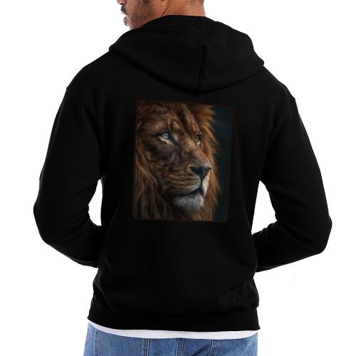 Lion Portrait Majestic Wildlife Design - Champion Unisex Full Zip Hoodie