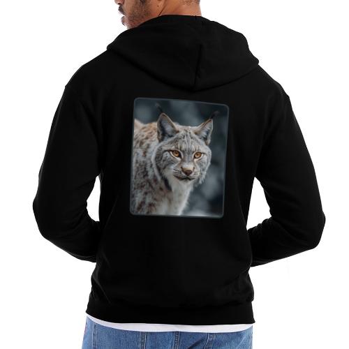 Lynx Portrait Piercing Eyes Design - Champion Unisex Full Zip Hoodie