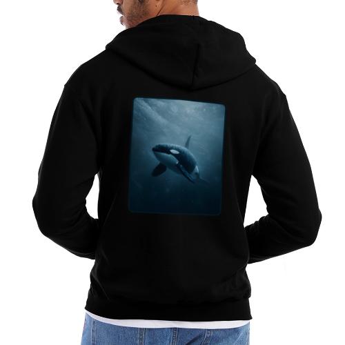 Orca Ocean Wildlife Design - Champion Unisex Full Zip Hoodie