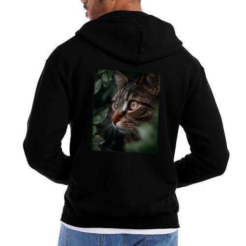 Tabby Cat Jungle Eyes Design - Champion Unisex Full Zip Hoodie