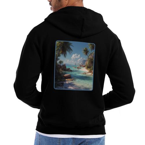 Tropical Island Paradise Ocean Design - Champion Unisex Full Zip Hoodie