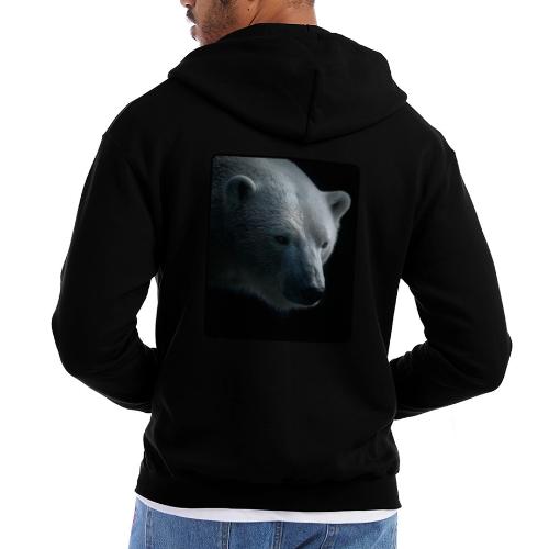 Polar Bear Close-Up Wildlife Design - Champion Unisex Full Zip Hoodie