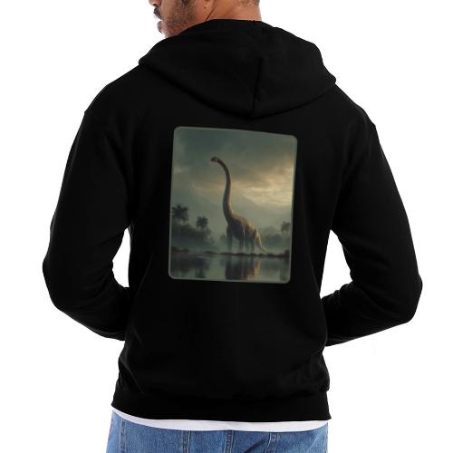Brachiosaurus Misty Lake Design - Champion Unisex Full Zip Hoodie