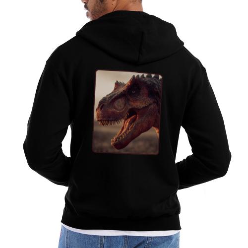 T Rex Roaring Close-Up Design - Champion Unisex Full Zip Hoodie