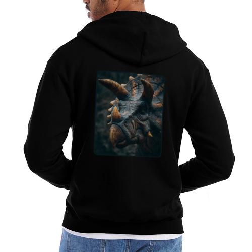 Triceratops Detailed Portrait Design - Champion Unisex Full Zip Hoodie