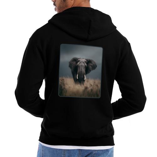Majestic African Elephant Portrait Design - Champion Unisex Full Zip Hoodie