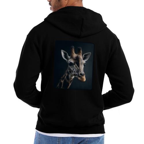 Majestic Giraffe Artistic Portrait Design - Champion Unisex Full Zip Hoodie