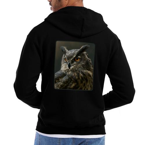 Eurasian Eagle Owl Portrait Design - Champion Unisex Full Zip Hoodie