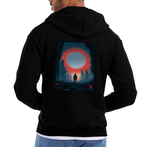 Cosmic Portal Future City Design - Champion Unisex Full Zip Hoodie