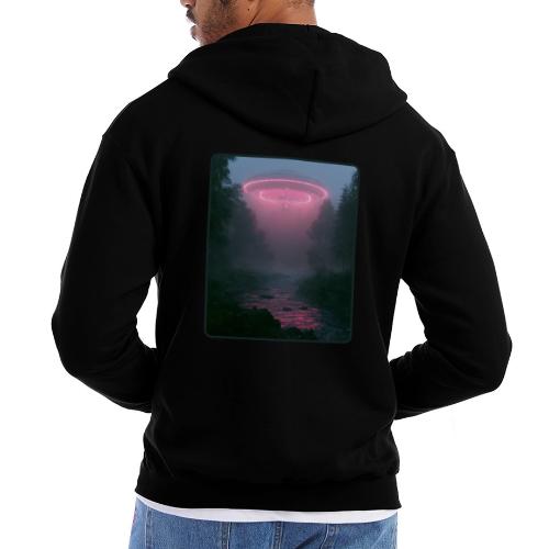 Neon UFO Forest River Design - Champion Unisex Full Zip Hoodie
