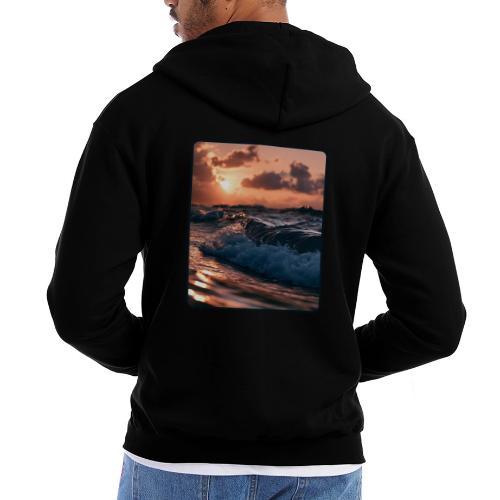 Golden Sunset Ocean Wave - Champion Unisex Full Zip Hoodie