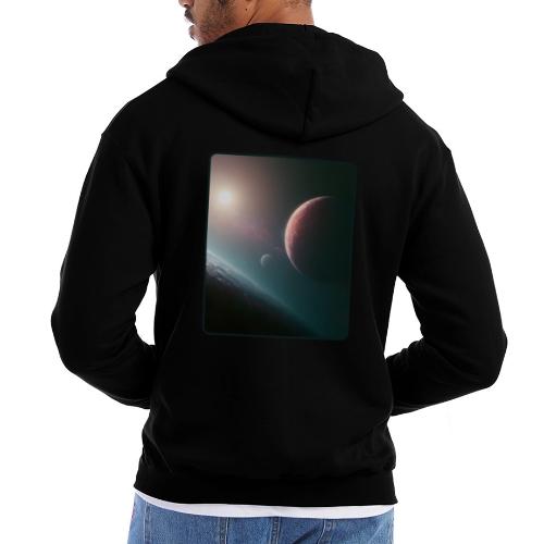 Deep Space Planet Horizon Art - Champion Unisex Full Zip Hoodie