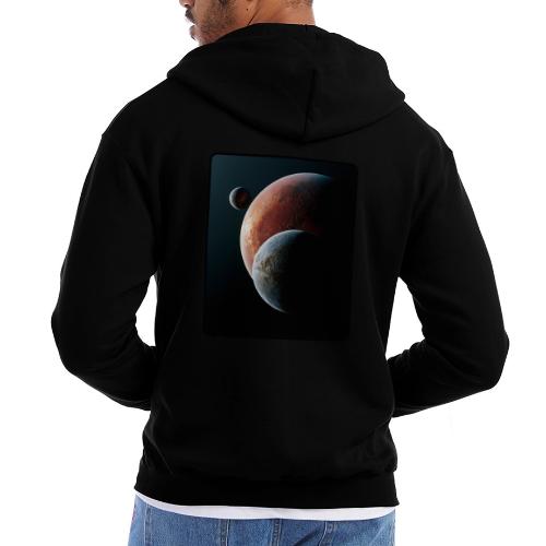 Three Planets Deep Space Design - Champion Unisex Full Zip Hoodie