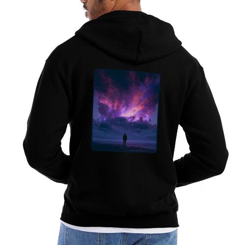 Cosmic Supernova Night Design - Champion Unisex Full Zip Hoodie