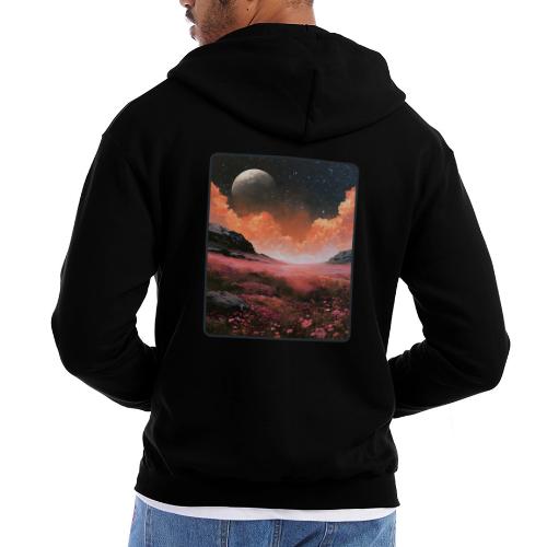 Moonlit Fantasy Flower Landscape - Champion Unisex Full Zip Hoodie
