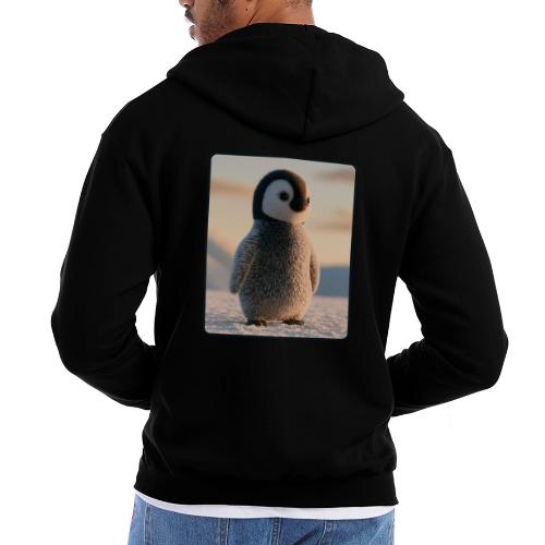 Cute Penguin Chick Sunrise Design - Champion Unisex Full Zip Hoodie
