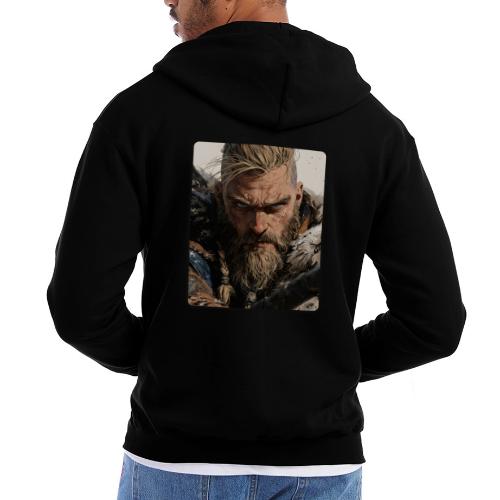 Fierce Viking Warrior Portrait - Champion Unisex Full Zip Hoodie